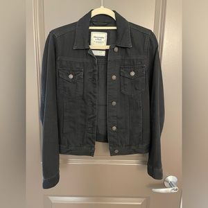 Abercrombie Black Jean Jacket